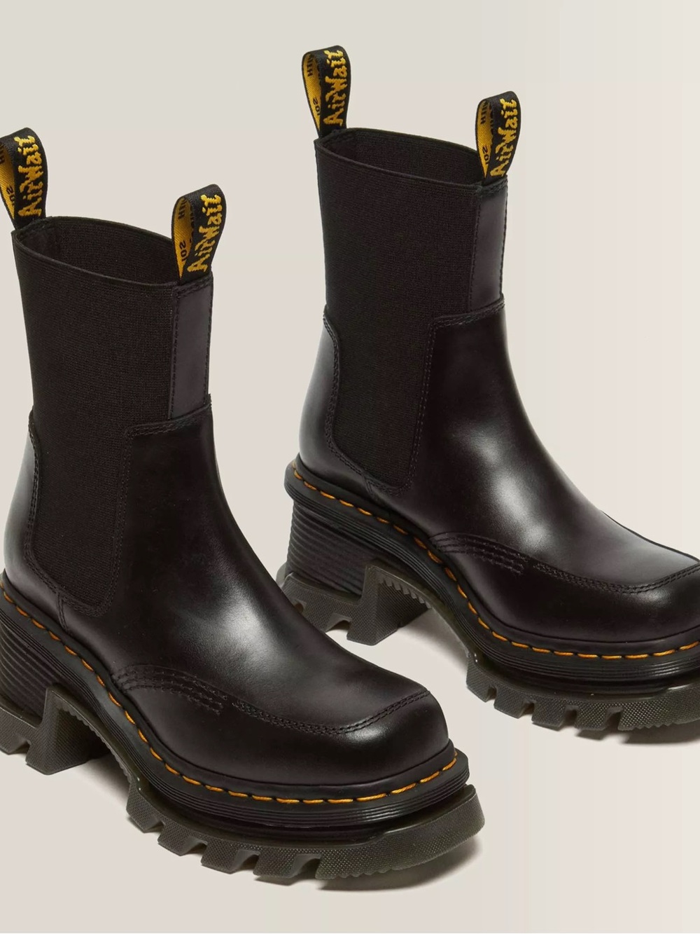 DR Martens women’s CORRAN CHELSEA ATLAS LEATHER HEELED BOOTS - Picture 11 of 16